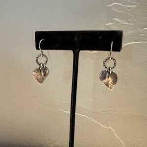 SILPADA W1773 Falling Leaves Sterling Silver Leaf Dangle Earrings